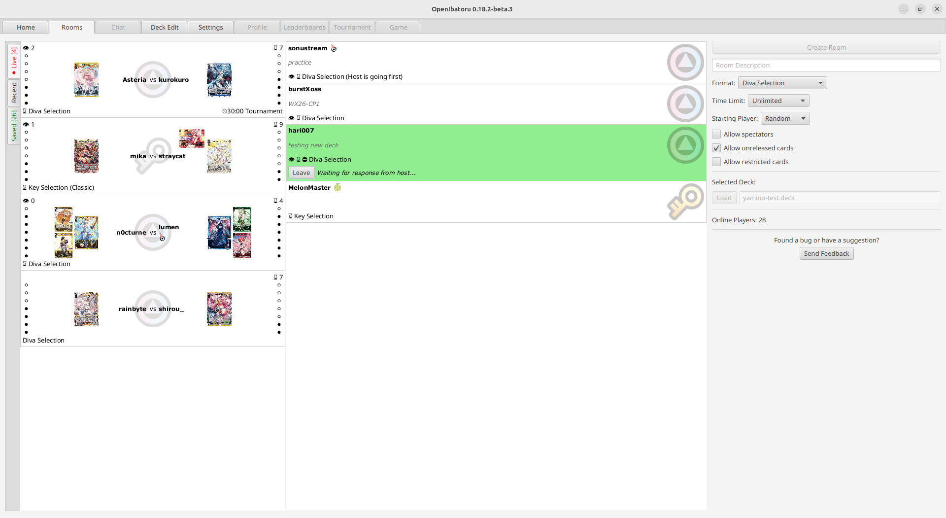 Rooms screen preview